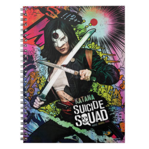 Suicide Squad Katana Character Graffiti Notebook