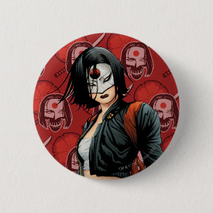 Suicide Squad   Katana Comic Book Art 6 Cm Round Badge