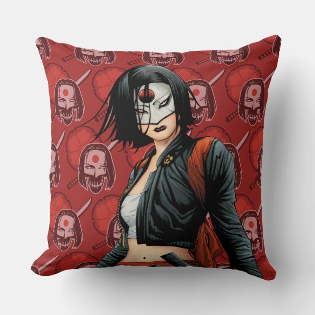 Suicide Squad | Katana Comic Book Art Cushion (Front)