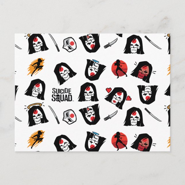 Suicide Squad | Katana Emoji Pattern Postcard (Front)