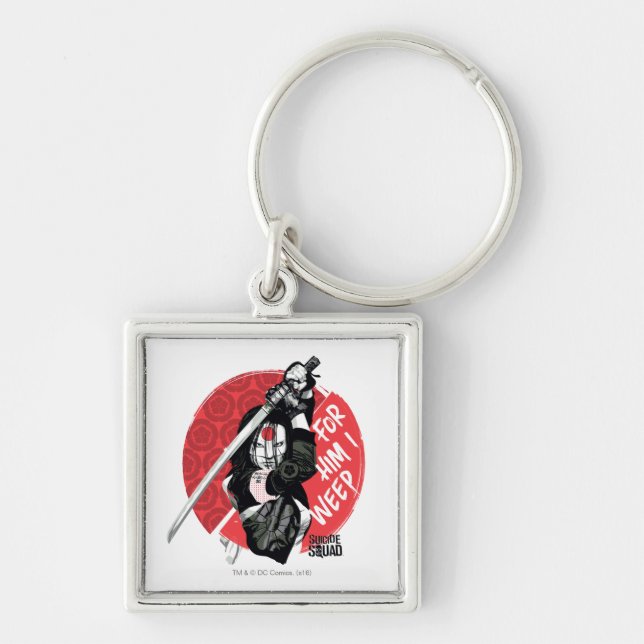 Suicide Squad | Katana "For Him I Weep" Key Ring (Front)