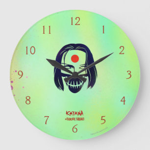 Suicide Squad   Katana Head Icon Large Clock