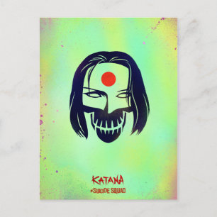 Suicide Squad   Katana Head Icon Postcard