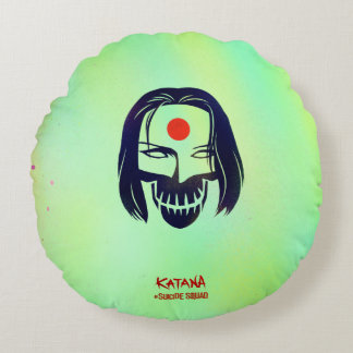 Suicide Squad | Katana Head Icon Round Cushion