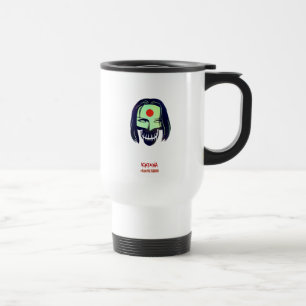 Suicide Squad   Katana Head Icon Travel Mug