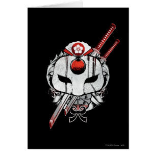 Suicide Squad Katana Mask & Swords Tattoo Art