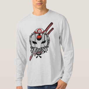 Suicide Squad   Katana Mask & Swords Tattoo Art T-Shirt