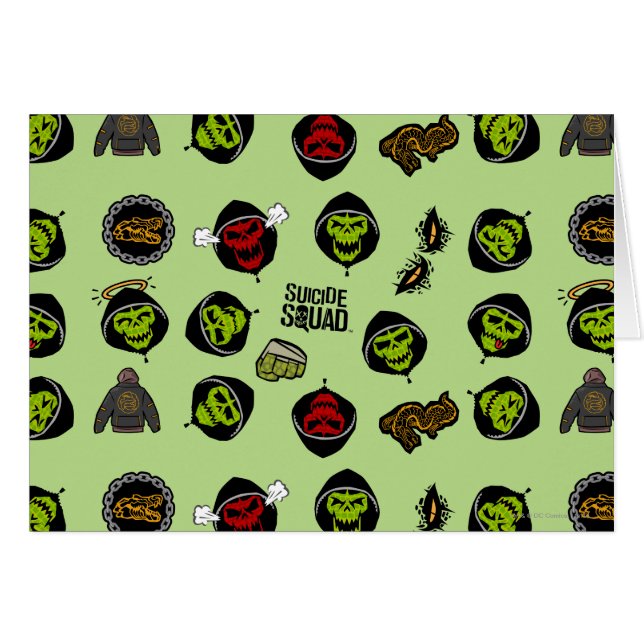 Suicide Squad | Killer Croc Emoji Pattern (Front Horizontal)