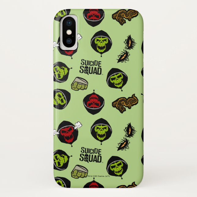 Suicide Squad | Killer Croc Emoji Pattern Case-Mate iPhone Case (Back)