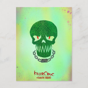 Suicide Squad   Killer Croc Head Icon Postcard