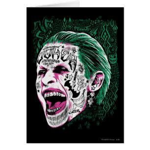 Suicide Squad Laughing Joker Head Sketch