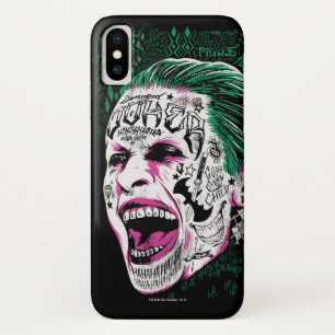 Suicide Squad   Laughing Joker Head Sketch Case-Mate iPhone Case