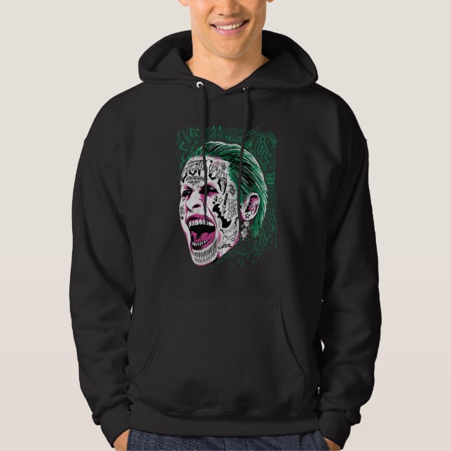 Suicide Squad | Laughing Joker Head Sketch Hoodie (Front)