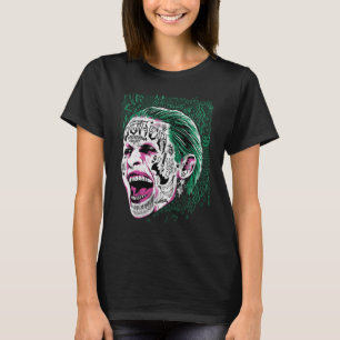 Suicide Squad   Laughing Joker Head Sketch T-Shirt