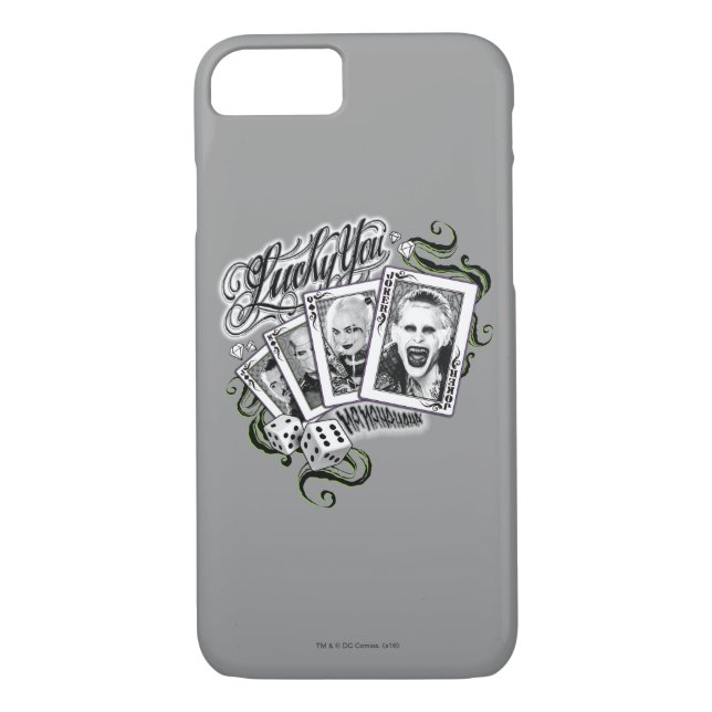 Suicide Squad | "Lucky You" Playing Cards Case-Mate iPhone Case (Back)