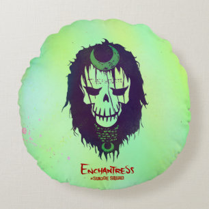 Suicide Squad   Mr. Enchantress Head Icon Round Cushion
