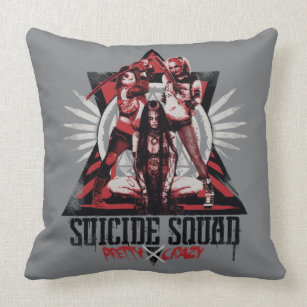Suicide Squad   Pretty Crazy Squad Girls Cushion