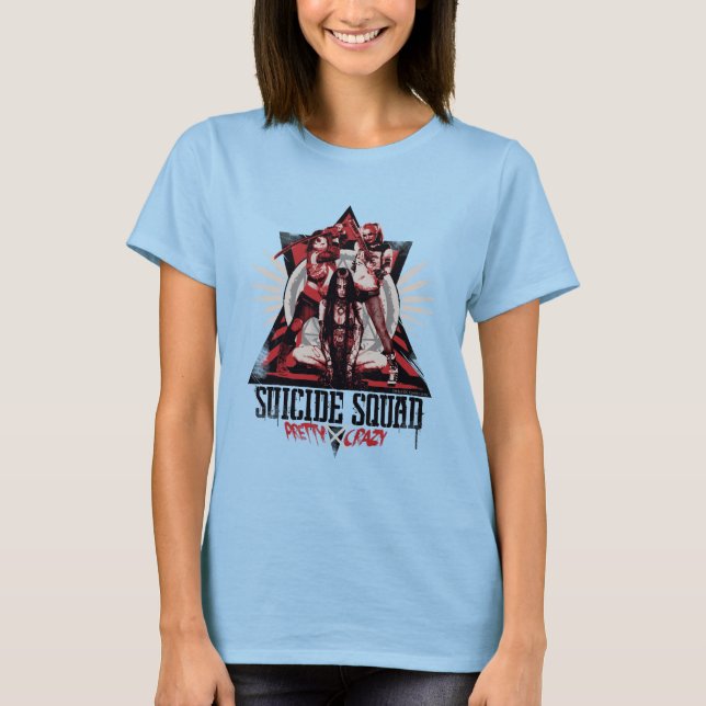 Suicide Squad | Pretty Crazy Squad Girls T-Shirt (Front)