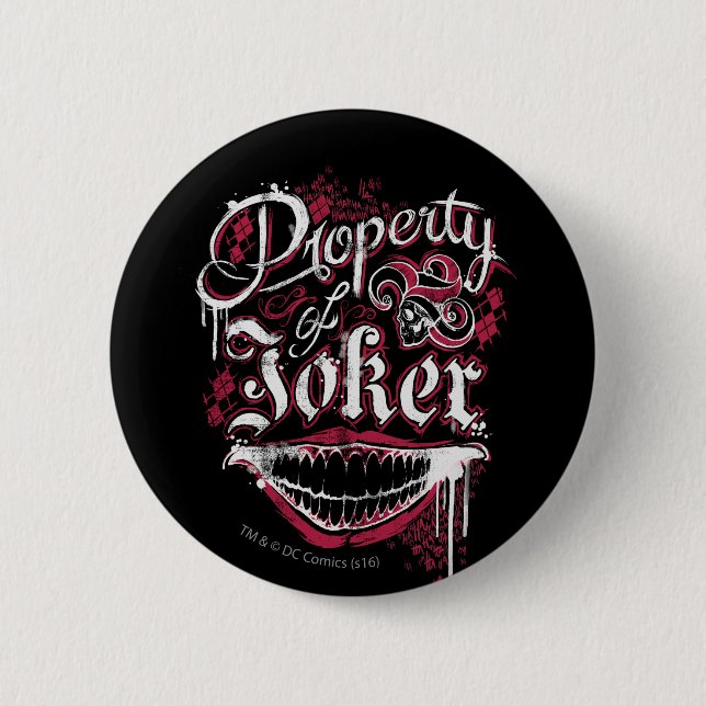Suicide Squad | Property of Joker 6 Cm Round Badge (Front)