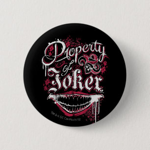 Suicide Squad   Property of Joker 6 Cm Round Badge