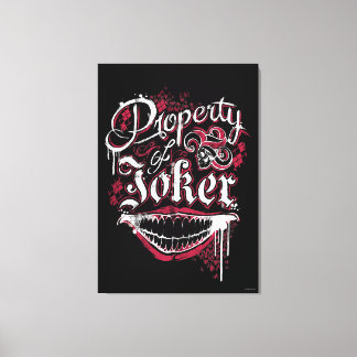 Suicide Squad | Property of Joker Canvas Print