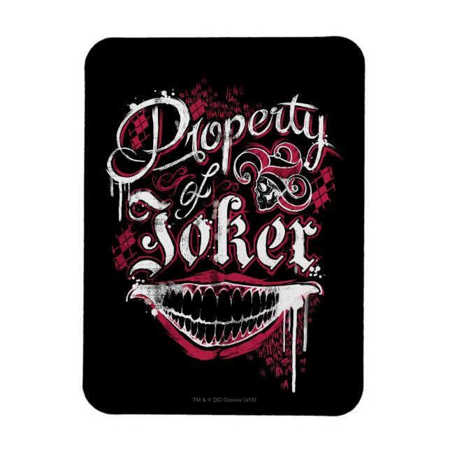 Suicide Squad | Property of Joker Magnet (Vertical)