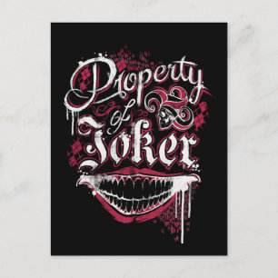 Suicide Squad   Property of Joker Postcard