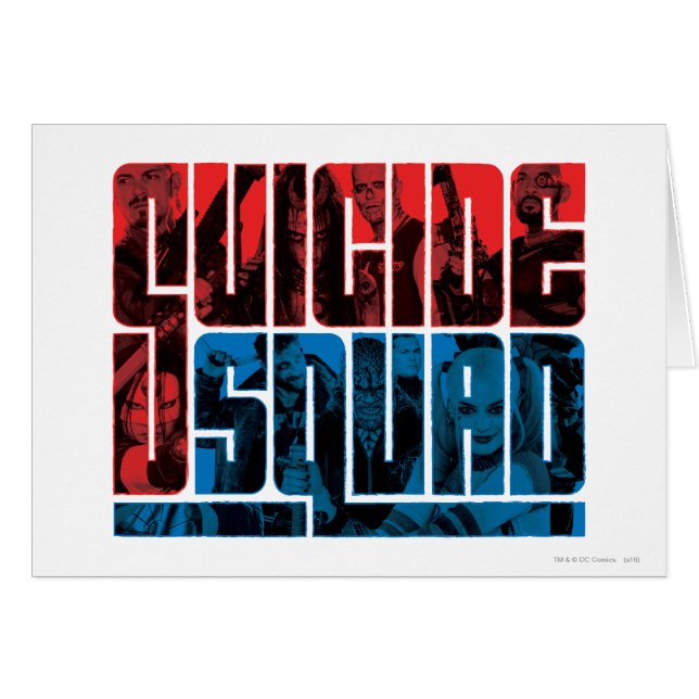 Suicide Squad | Red and Blue Logo (Front Horizontal)