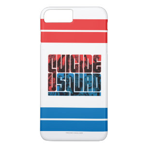 Suicide Squad   Red and Blue Logo Case-Mate iPhone Case
