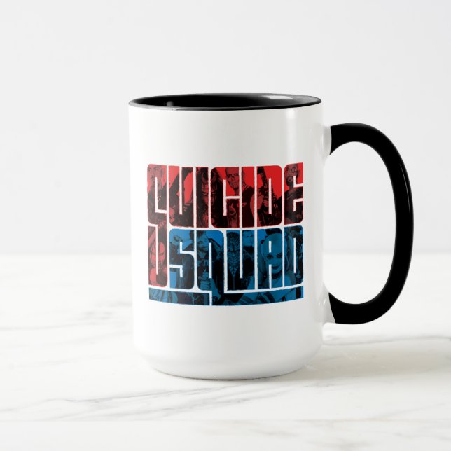 Suicide Squad | Red and Blue Logo Mug (Right)