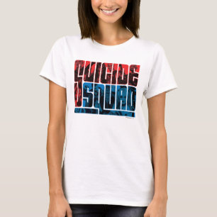 Suicide Squad Red and Blue Logo T-Shirt