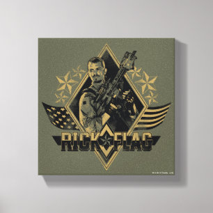Suicide Squad   Rick Flag Badge Canvas Print