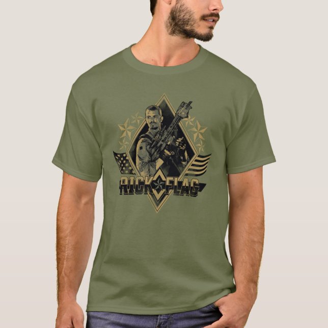 Suicide Squad | Rick Flag Badge T-Shirt (Front)