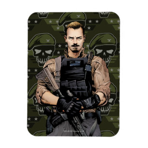 Suicide Squad   Rick Flag Comic Book Art Magnet