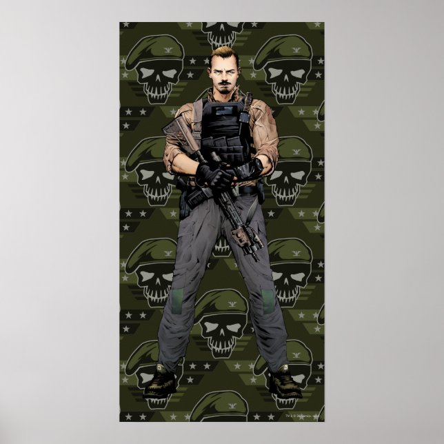 Suicide Squad | Rick Flag Comic Book Art Poster (Front)