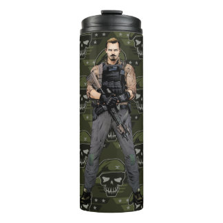 Suicide Squad | Rick Flag Comic Book Art Thermal Tumbler