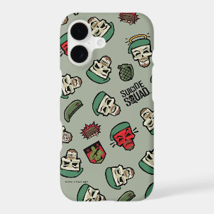 Suicide Squad Rick Flag Emoji Pattern