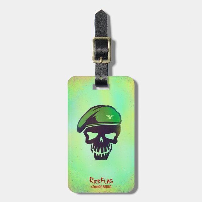 Suicide Squad | Rick Flag Head Icon Luggage Tag (Front Vertical)