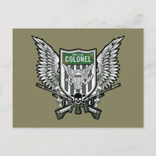 Suicide Squad   Rick Flag Winged Crest Tattoo Art Postcard