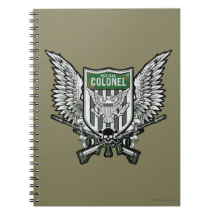 Suicide Squad Rick Flag Winged Crest Tattoo Art Spiral Notebook