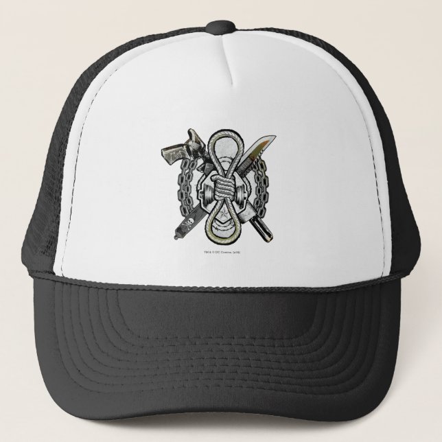 Suicide Squad | Slipknot Weapons Tattoo Art Trucker Hat (Front)