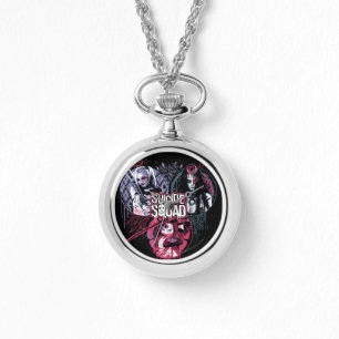 Suicide Squad Squad Girls Graffiti Badges Watch