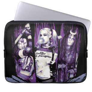 Suicide Squad Squad Girls "In Squad We Trust" Laptop Sleeve