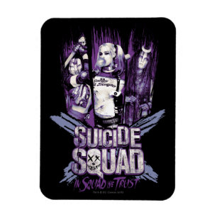 Suicide Squad   Squad Girls "In Squad We Trust" Magnet