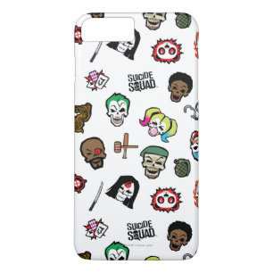Suicide Squad   Suicide Squad Emoji Pattern iPhone 8 Plus/7 Plus Case