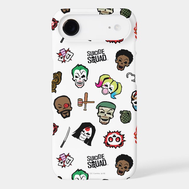 Suicide Squad | Suicide Squad Emoji Pattern Case-Mate iPhone Case (Back)