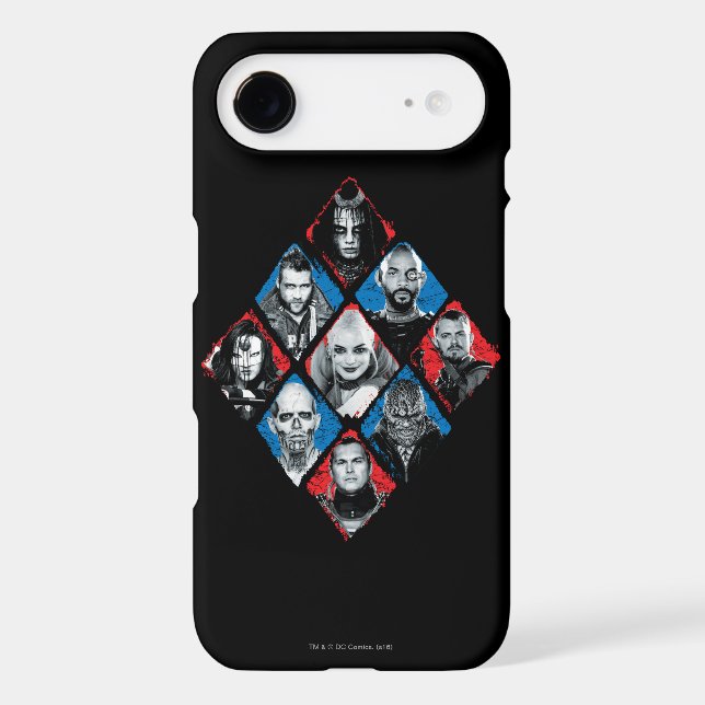 Suicide Squad | Task Force X Chequered Diamond Case-Mate iPhone Case (Back)