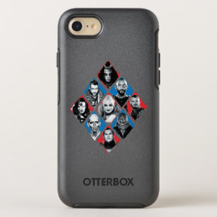 Suicide Squad   Task Force X Chequered Diamond OtterBox Symmetry iPhone 8/7 Case