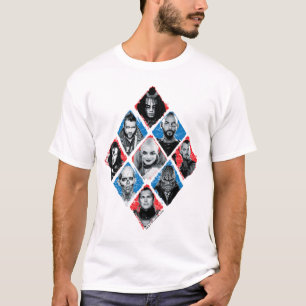 Suicide Squad Task Force X Chequered Diamond T-Shirt