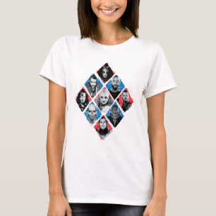 Suicide Squad Task Force X Chequered Diamond T-Shirt